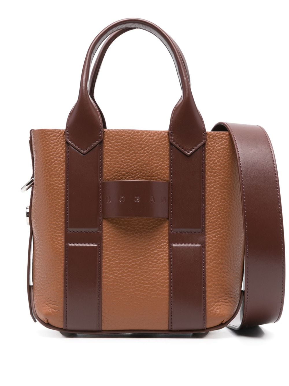 KBW01OA0100TLZ78DR HOGAN SCRIPT 스몰 레더 토트 백